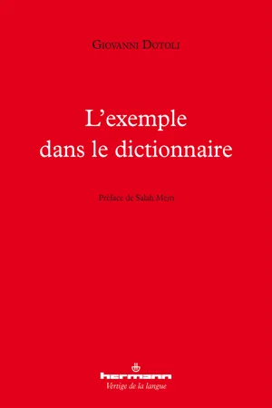 L'exemple dans le dictionnaire