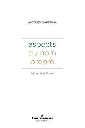 Aspects du nom propre