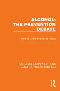 Alcohol: The Prevention Debate_cover