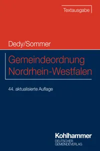 Gemeindeordnung Nordrhein-Westfalen_cover