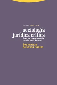 Sociología jurídica crítica_cover