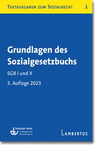 Grundlagen des Sozialgesetzbuchs. SGB I und X - Stand 1. Oktober 2023_cover