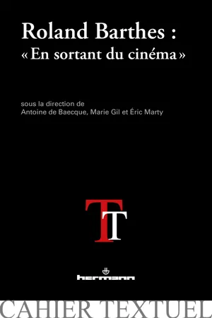 Roland Barthes : « En sortant du cinéma »