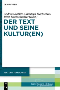 Der Text und seine Kultu_cover