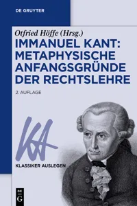 Immanuel Kant: Metaphysische Anfangsgründe der Rechtslehre_cover