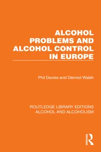 Alcohol Problems and Alcohol Control in Europe_cover