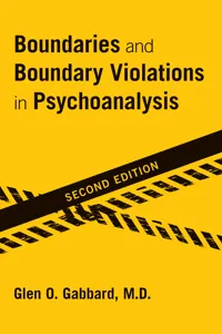 Boundaries and Boundary Violations in Psychoanalysis_cover