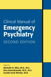 Clinical Manual of Emergency Psychiatry_cover