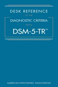 Desk Reference to the Diagnostic Criteria From DSM-5-TR™_cover