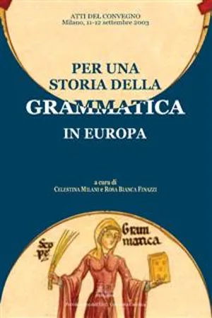 Per una storia della grammatica in Europa
