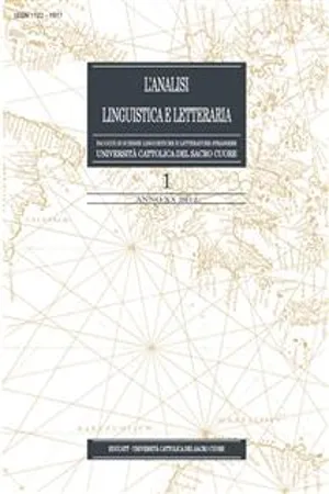 L'Analisi Linguistica e Letteraria 2012-1