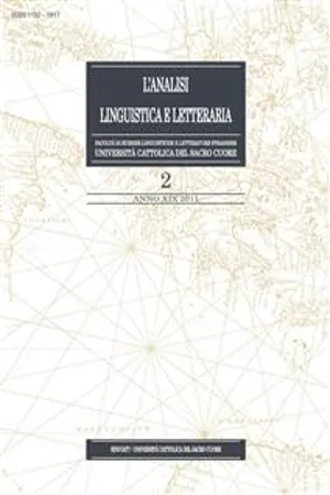 L'Analisi Linguistica e Letteraria 2011-2