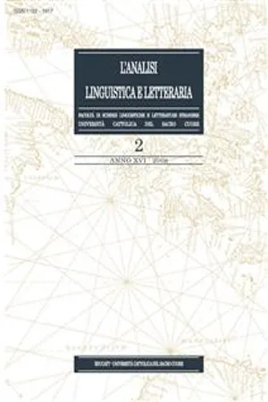 L'Analisi Linguistica e Letteraria 2008-2