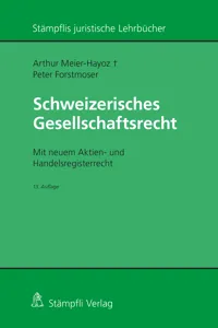 Schweizerisches Gesellschaftsrecht_cover
