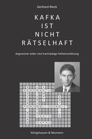 Kafka ist nicht rätselhaft