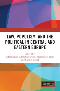 Law, Populism, and the Political in Central and Eastern Europe_cover