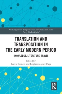 Translation and Transposition in the Early Modern Period_cover