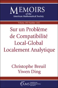 Sur un Problème de Compatibilité Local-Global Localement Analytique_cover