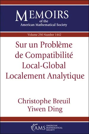 Sur un Problème de Compatibilité Local-Global Localement Analytique