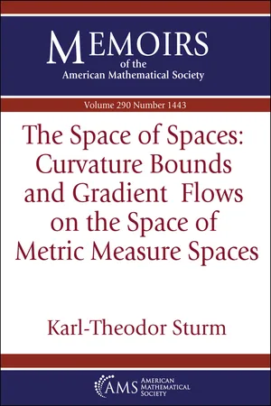 The Space of Spaces: Curvature Bounds and Gradient Flows on the Space of Metric Measure Spaces