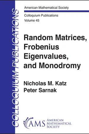 Random Matrices, Frobenius Eigenvalues, and Monodromy