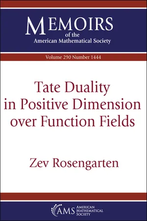 Tate Duality in Positive Dimension over Function Fields