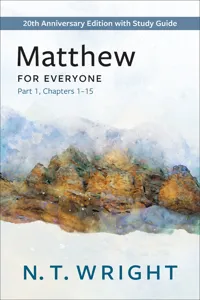 Matthew for Everyone, Part 1_cover