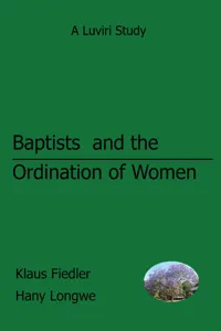 Baptists and the Ordination of Women in Malawi_cover