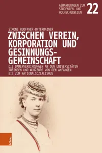 Zwischen Verein, Korporation und Gesinnungsgemeinschaft_cover