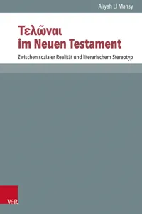 Τελῶναι im Neuen Testament_cover