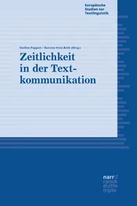 Zeitlichkeit in der Textkommunikation_cover