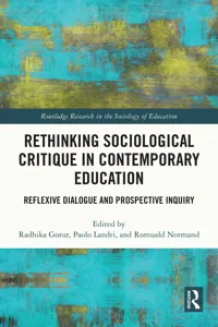 Rethinking Sociological Critique in Contemporary Education_cover
