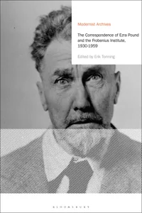 The Correspondence of Ezra Pound and the Frobenius Institute, 1930-1959_cover