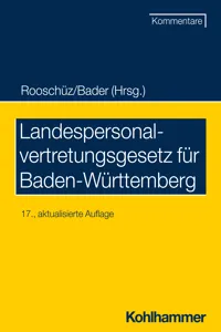 Landespersonalvertretungsgesetz für Baden-Württemberg_cover