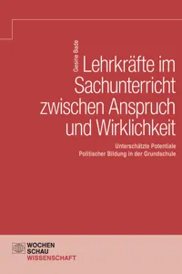 Lehrkräfte im Sachunterricht zwischen Anspruch und Wirklichkeit_cover