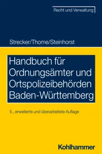Handbuch für Ordnungsämter und Ortspolizeibehörden Baden-Württemberg_cover