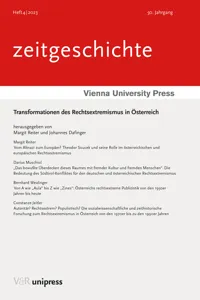 Transformationen des Rechtsextremismus in Österreich_cover