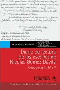 Diario de lectura de los Escolios de Nicolás Gómez Dávila_cover