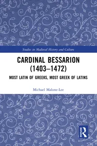 Cardinal Bessarion_cover