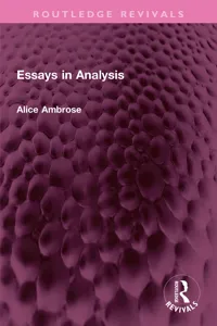 Essays in Analysis_cover