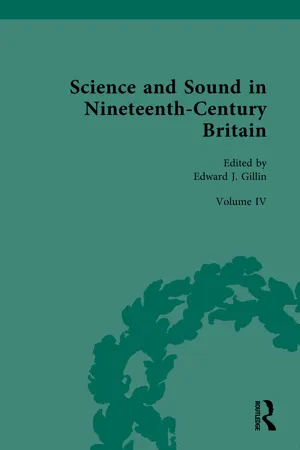 Science and Sound in Nineteenth-Century Britain