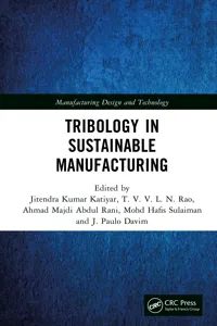 Tribology in Sustainable Manufacturing_cover