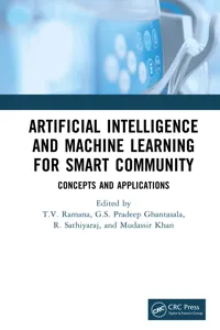 Artificial Intelligence and Machine Learning for Smart Community_cover