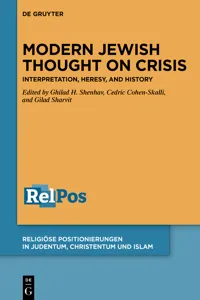 Modern Jewish Thought on Crisis_cover