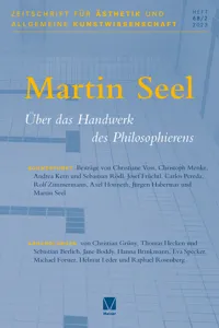 Zeitschrift für Ästhetik und allgemeine Kunstwissenschaft, Band 68/2_cover