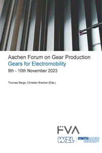 Aachen Forum on Gear Production – Gears for Electromobility. 9th - 10th November 2023_cover