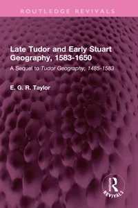 Late Tudor and Early Stuart Geography, 1583-1650_cover