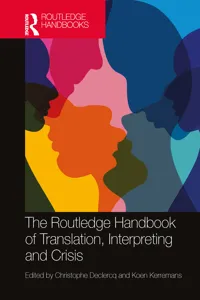The Routledge Handbook of Translation, Interpreting and Crisis_cover