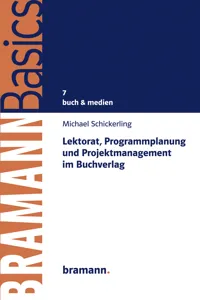 Lektorat, Programmplanung und Projektmanagement im Buchverlag_cover