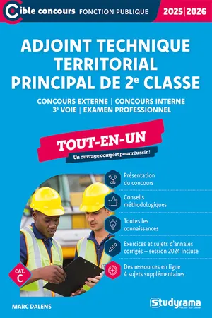 Adjoint technique territorial principal de 2e classe - Tout-en-un - Catégorie C - Concours 2023-2024
